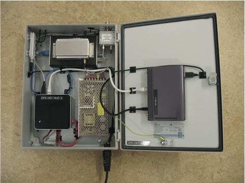 Fig. 3: Exempel på systemuppbyggnad för fjärrövervakad mätning via mobilt Internet.