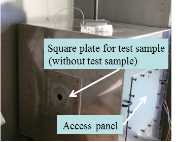Figure 6.Picture of inner chamber with plate for test sample.