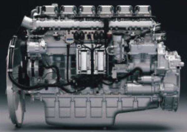 Figure 1, a modern diesel engine controlled by an electronic control unit (ECU) placed on the engine block. The ECU is connected to a number of sensors and actuators on the engine through cable harnesses.